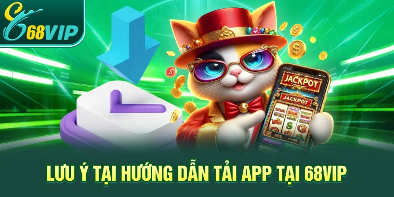 Lưu ý tại hướng dẫn tải App tại 68VIP