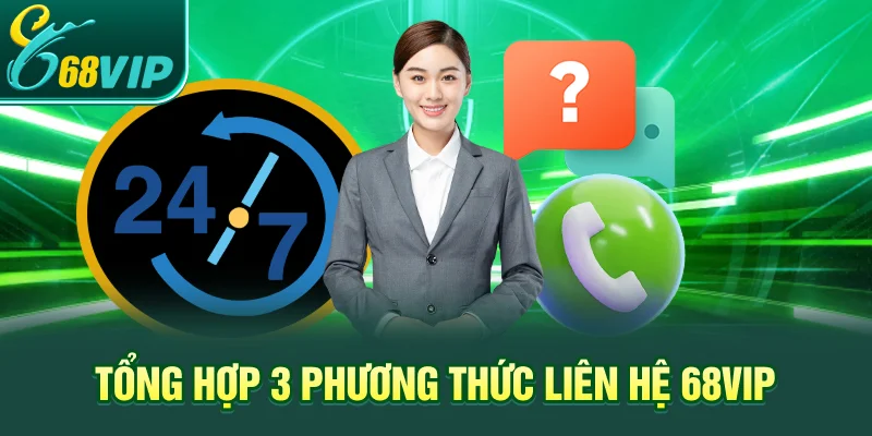 Tổng hợp 3 phương thức Liên hệ 68VIP